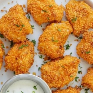 Chicken Bite Nuggets With Crusted Tortilla