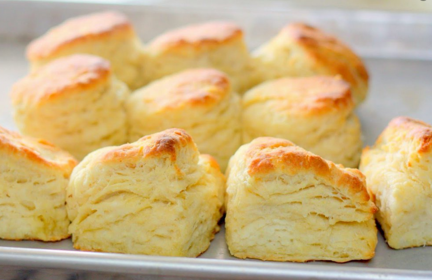 Warm, Flaky Melt In Your Mouth Buttermilk Biscuits.