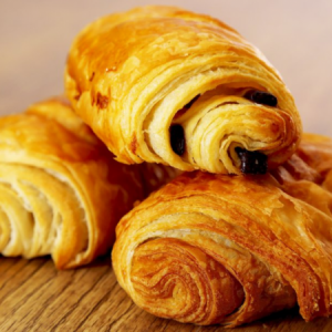 Flakey Croissant Filled With Dark Chocolate
