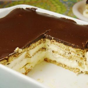 No Bake Chocolate Eclair Cake Recipe
