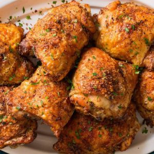 Crispy Baked Chicken Thighs