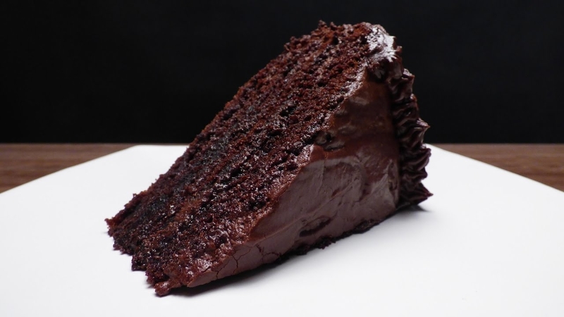 Rich and Moist Chocolate Cake.