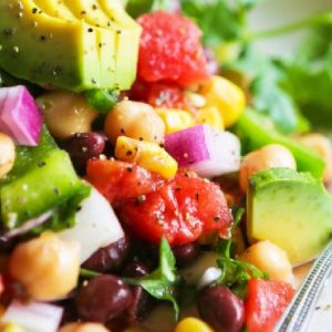 This Versatile Veggie Salad With Black Beans is EASY To Make.