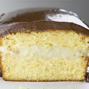 Boston Cream Pie Pound Cake