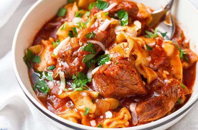 Classic Beef & Pasta Soup