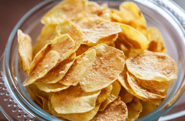Crispy Microwave Potato Chips