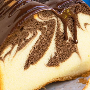 The Best, Classic and Easy Marble Cake