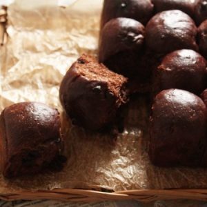Cocoa and Chocolate Chips Bread Buns