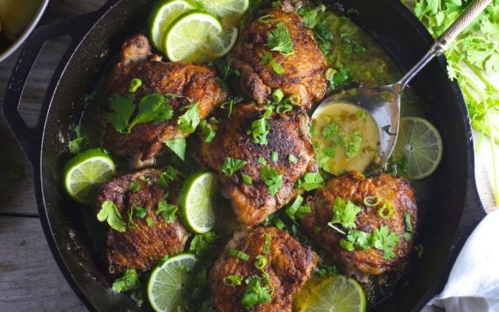 Garlic Chicken With Lime