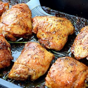 Easy Roasted Chicken Thighs