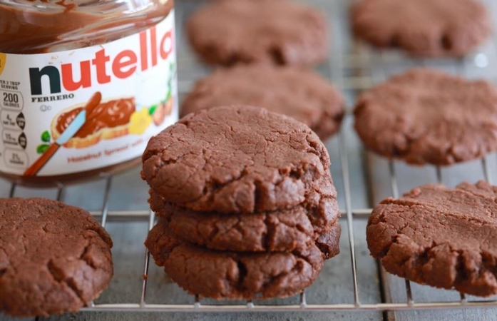 Thick and Chewy Nutella Cookies