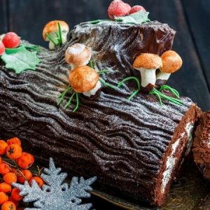 Yummy Christmas Log Cake