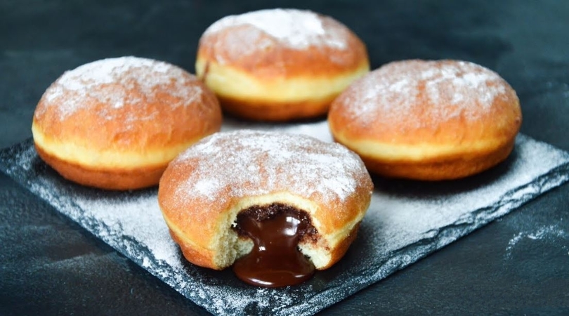 Chocolate-Filled Donuts