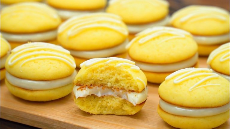 Delicious Lemon Biscuits with Filling - Kitchen Cookbook