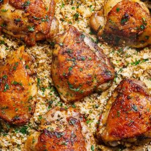 Garlic Herb Chicken with Rice