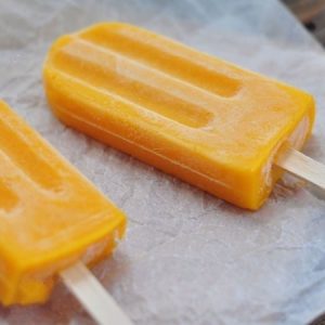 Dairy Free Mango Ice Popsicle