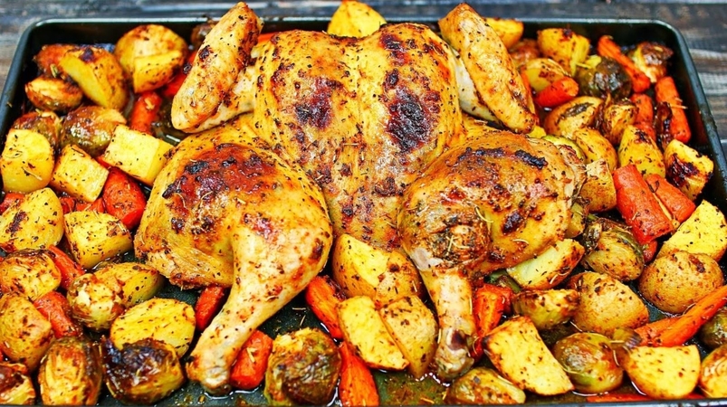 Roasted Chicken and Veggies