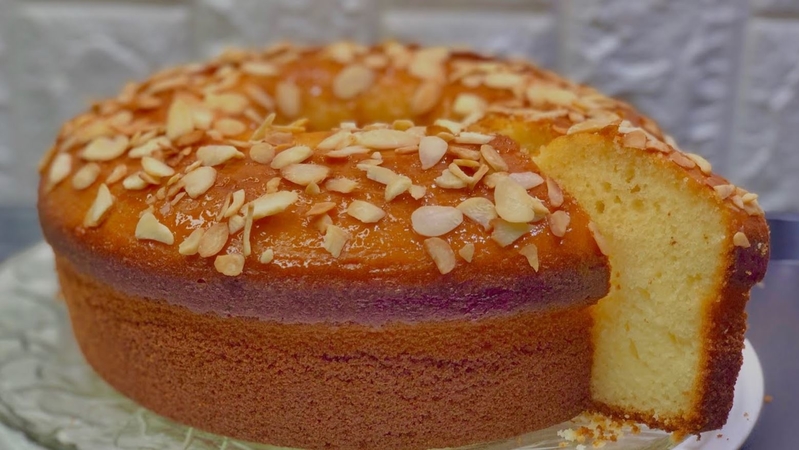 Orange Almond Semolina Cake