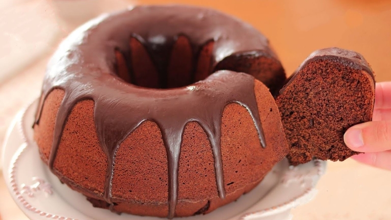 Soft Chocolate Donut Cake