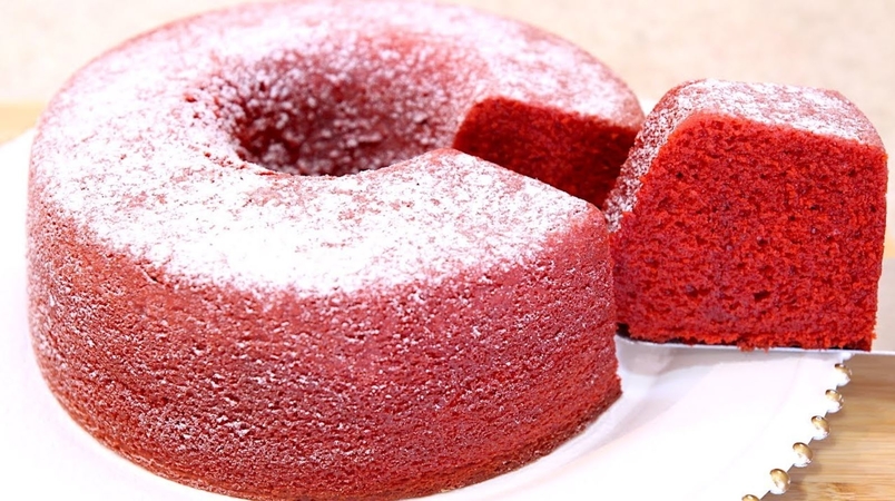 Red Velvet Angel Cake