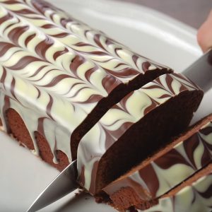 Eggless Hot Milk Chocolate Cake