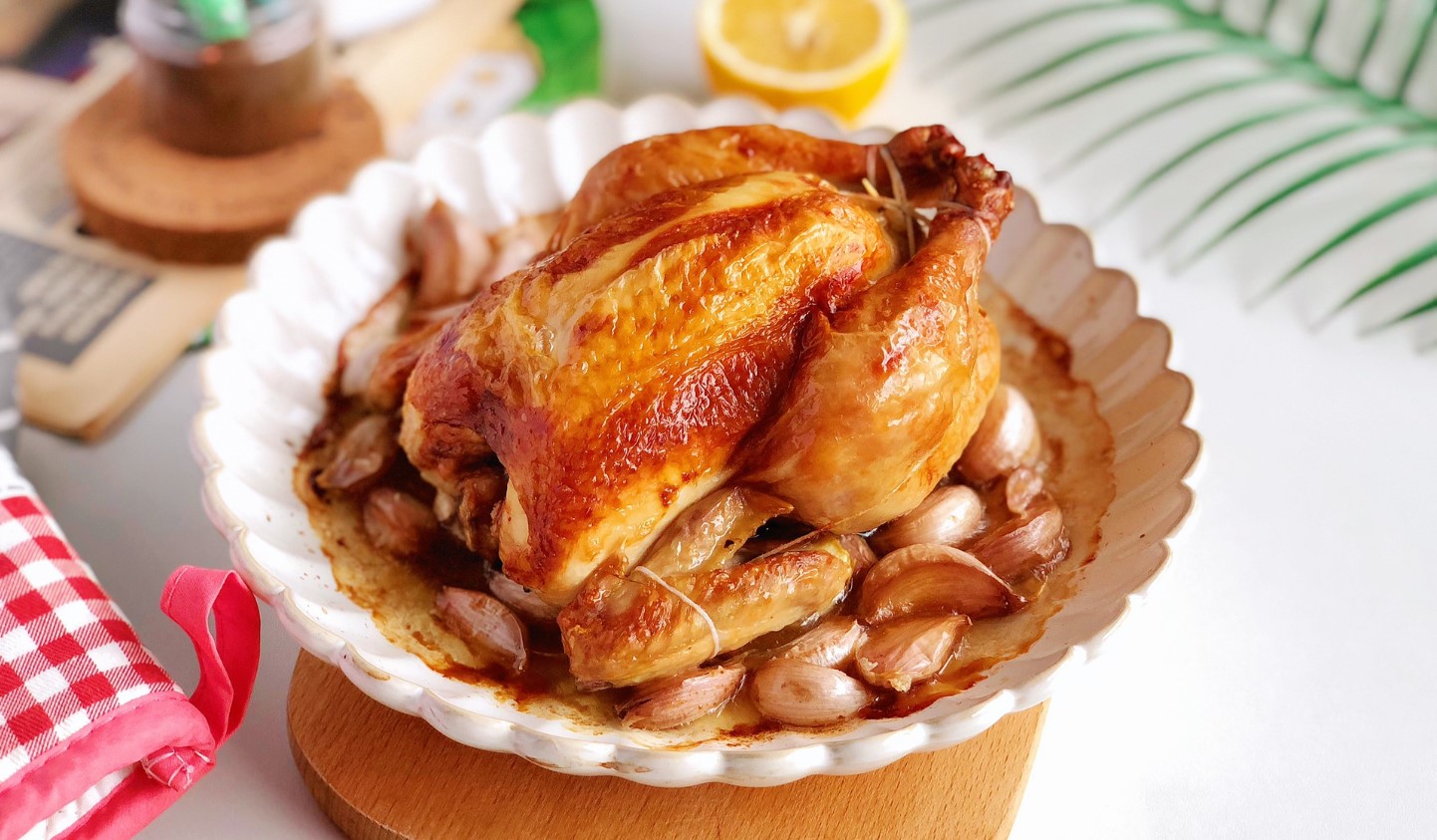 Crispy Roasted Garlic Chicken - Kitchen Cookbook