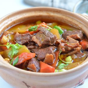Homemade Beef Stew with Carrots & Potatoes