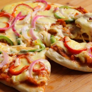 Delicious Homemade Pizza with Peppers and Onions