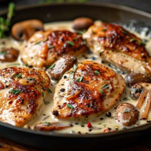 Creamy Chicken and Mushroom Recipe